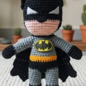 crochet batman keychain
